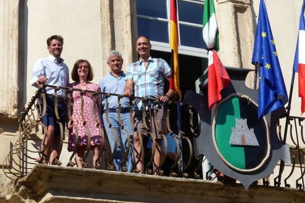 v.l.n.r. Dietmar Willmann, Brigitta Kaufmann, Enzo de Fabrizio, Christophe Pel� Guillmain