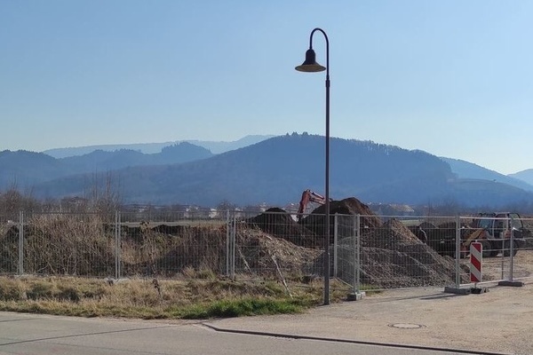 Absperrung in der Waldkircher Strae